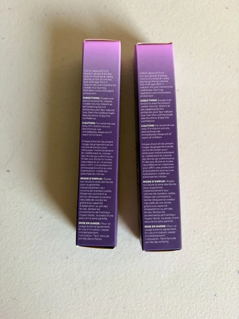 Open Box Set of 2 Fiera Fulluptuous Lip Plumper/Hydrator Lip Gloss .15 fl oz